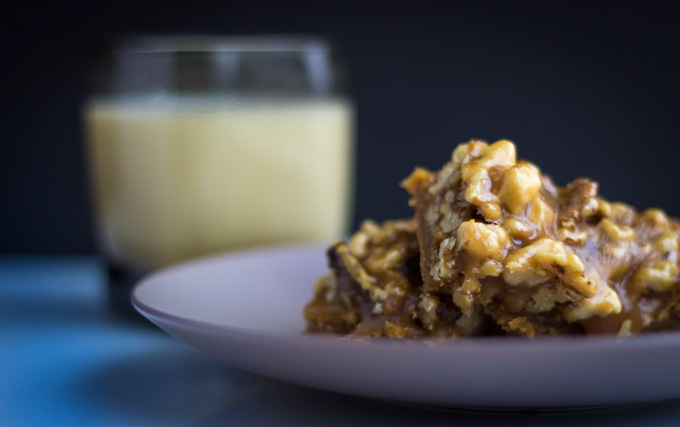 Salted Malted Walnut Brown Butter Shortbread Bars Salted Malted Walnut Brown Butter Shortbread Bars